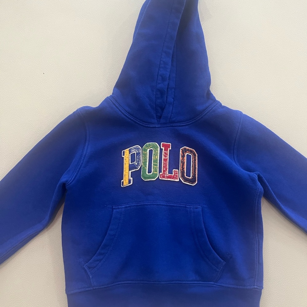 Polo by Ralph Lauren Blue Kids Hoodie Matching Set Boys 3T - Picture 2 of 6
